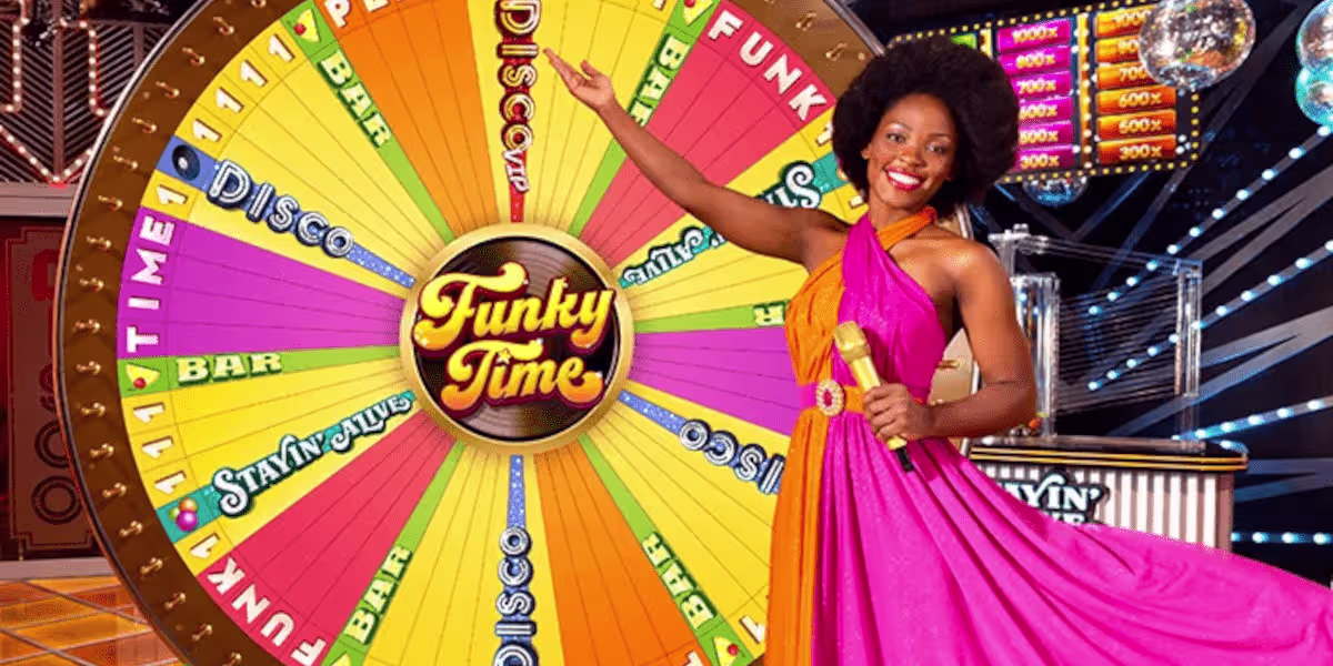 Funky Time de Evolution Gaming en Arturo Vidal Casino Chile