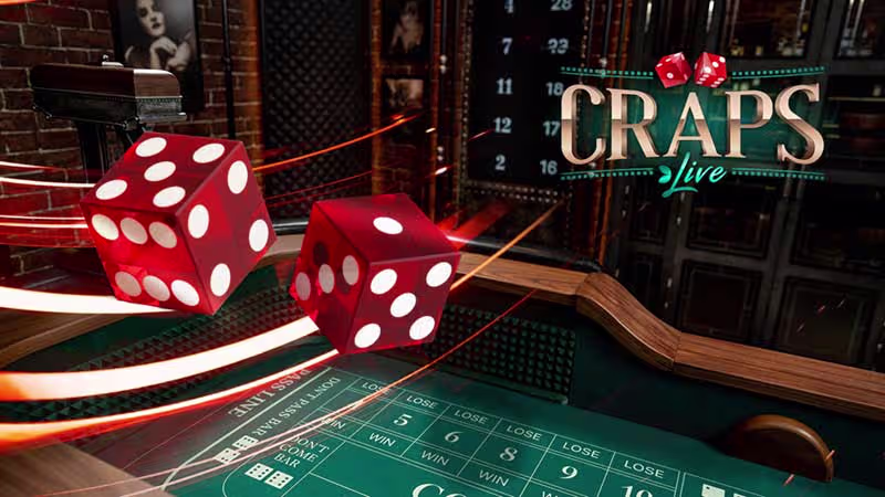 Craps en vivo de Evolution Gaming en Arturo Vidal Casino Chile